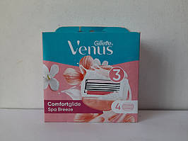 Касети жіночі для гоління Gillette Venus Gillette Venus 3 Comfortglide Spa Breeze 4 шт. (Жилет Венус Спа Бриз)