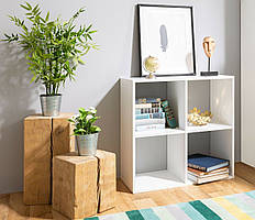 Стелаж IdealMebel ІК-4, стелаж для книг, стелаж для будинку, стелаж для декора, полиці для іграшок, книг