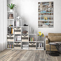 Стелаж IdealMebel ІК-15, стелаж для книг, стелаж для будинку, стелаж для декора, полиці для іграшок, книг