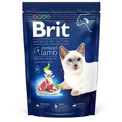 Brit Premium by Nature Cat Sterilized Lamb сухой корм для стерилизованних котів с ягням 8 кг