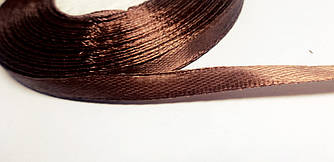 Стрічка атласна 0.6 см, коричнева (№31)