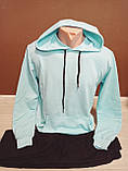 Демісезонне м'ятне худі "М'ята" для хлопчика підлітка Туреччина Atabay на 14-18 років, фото 2