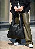Жіноча сумка Sambag HOBO M чорна, фото 4