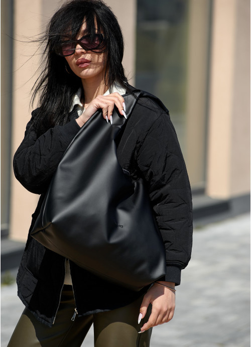 Жіноча сумка Sambag  HOBO L бо чорна, фото 1