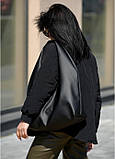 Жіноча сумка Sambag  HOBO L бо чорна, фото 2