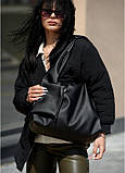 Жіноча сумка Sambag  HOBO L бо чорна, фото 4