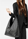 Жіноча сумка Sambag  HOBO L бо чорна, фото 9