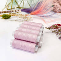 Нитки швейные для трикотажа, Omega 176, пыльно-розовый, №120 200м, 663Н