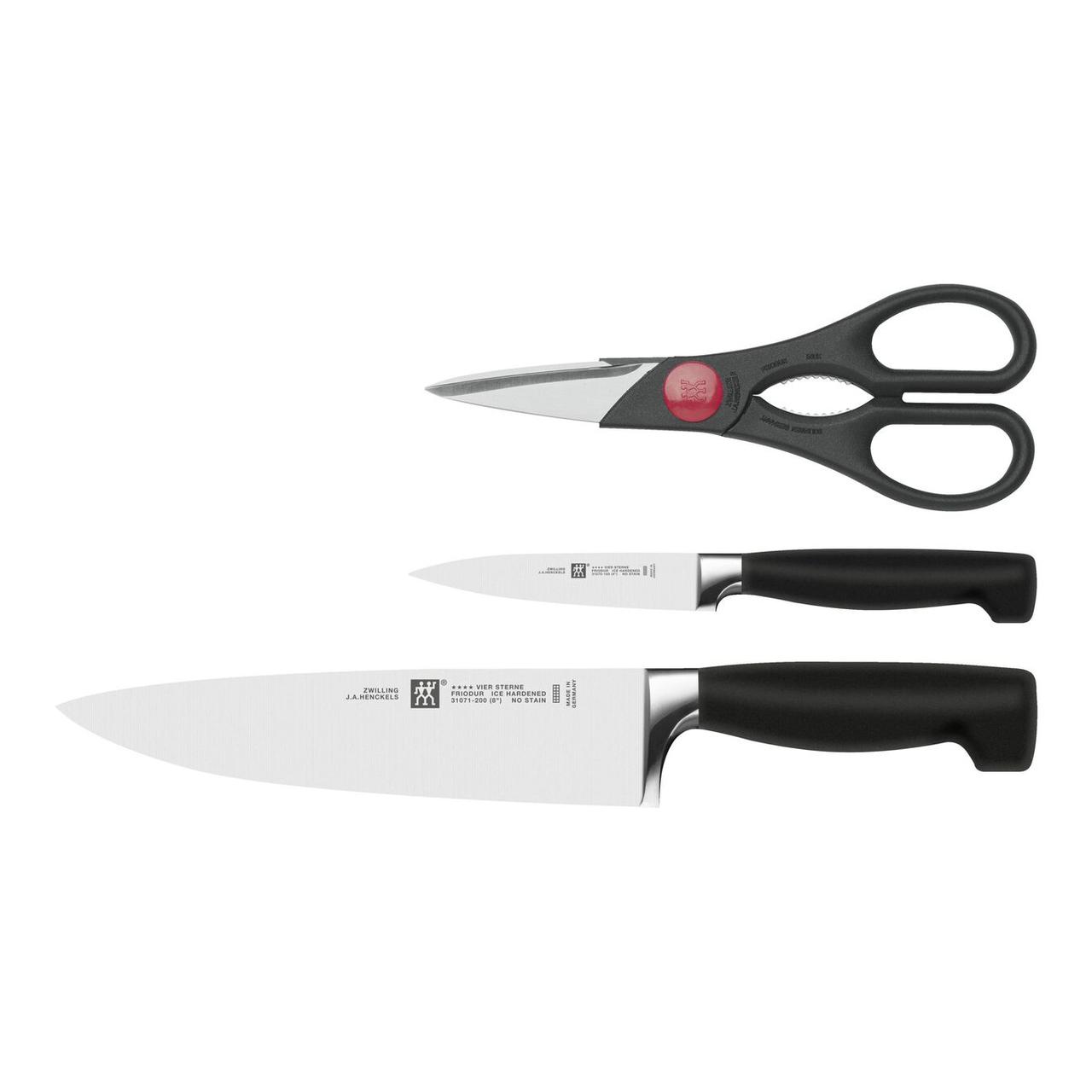 Набір ножів Zwilling Four Star 3 предмета з ножицями