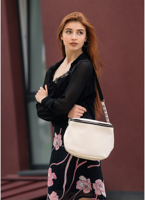 Жіноча сумка Sambag Milano SZS біла, фото 1