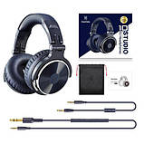 Навушники дротові OneOdio Studio Pro 10, складані, мікрофон, сині, фото 3