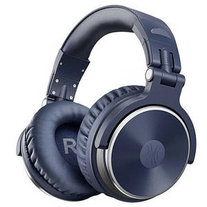 Навушники дротові OneOdio Studio Pro 10, складані, мікрофон, сині