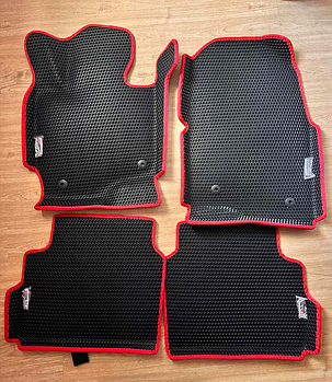 Килимки в салон для Mazda CX-5 '2017 EVA-полімерні + підп'ятник, чорний, комплект (KG-7697)