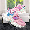 Кросівки дитячі для дівчинки С.Луч рожеві сітка на об'ємній підошві 5052, фото 6