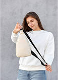 Сумка на пояс, слінг Brooklyn 0SH молочний, фото 4