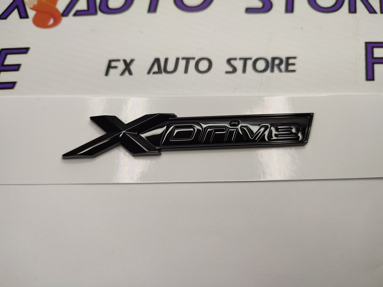 Емблема шильдик логотип X-DRIVE 95 Х 15 мм Чорна глянцева для BMW X3 X5 X1 X2 X4 X6 X7 X8
