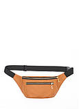 Шкіряна сумка на пояс бананка Sambag Tirso Max руда, фото 7