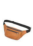Шкіряна сумка на пояс бананка Sambag Tirso Max руда, фото 8