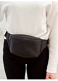 Сумка на пояс бананка Sambag Tirso Aqwa чорна водостійка, фото 2