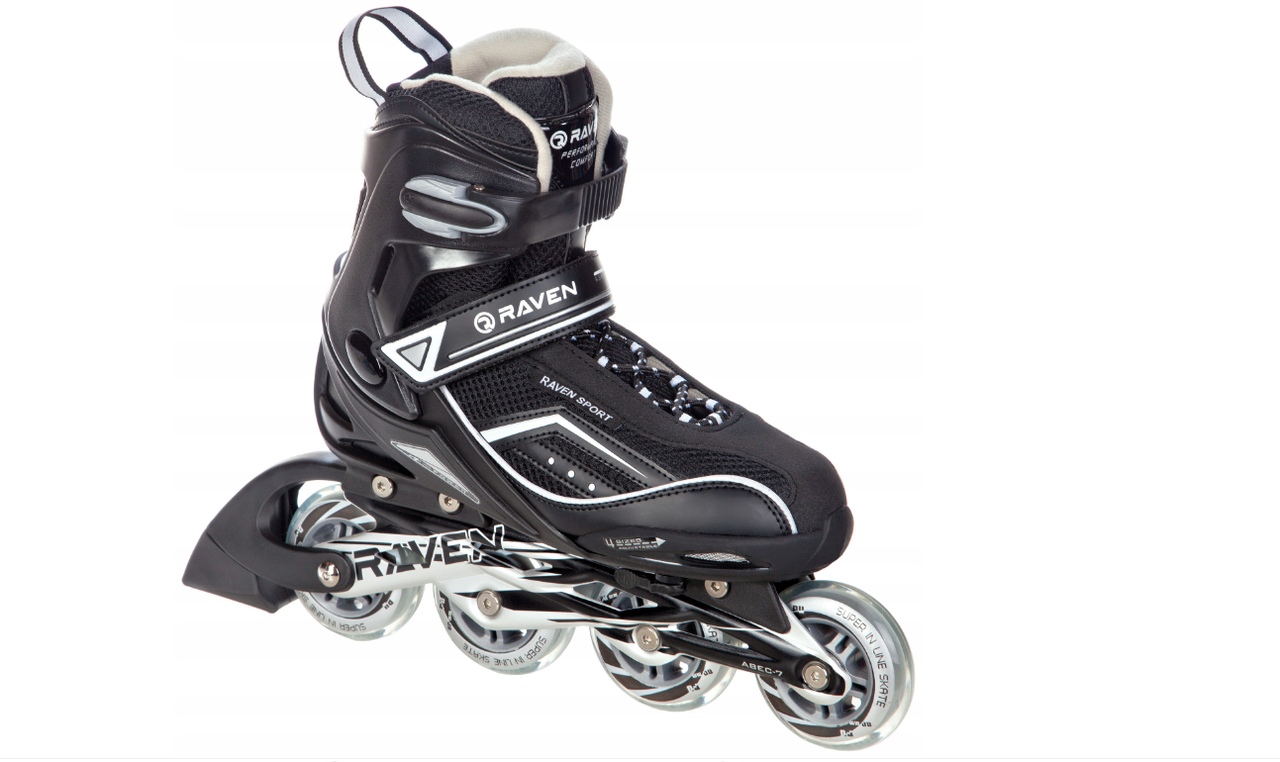 Регульовані роликові ковзани RAVEN Total Black 43-46 чорні