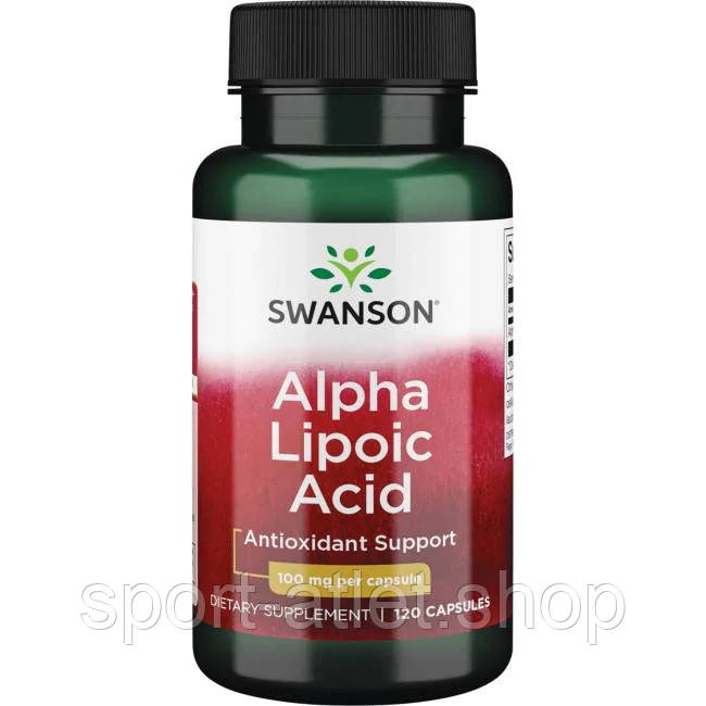 Натуральна добавка Swanson Alpha Lipoic Acid 100 mg, 120 капсул