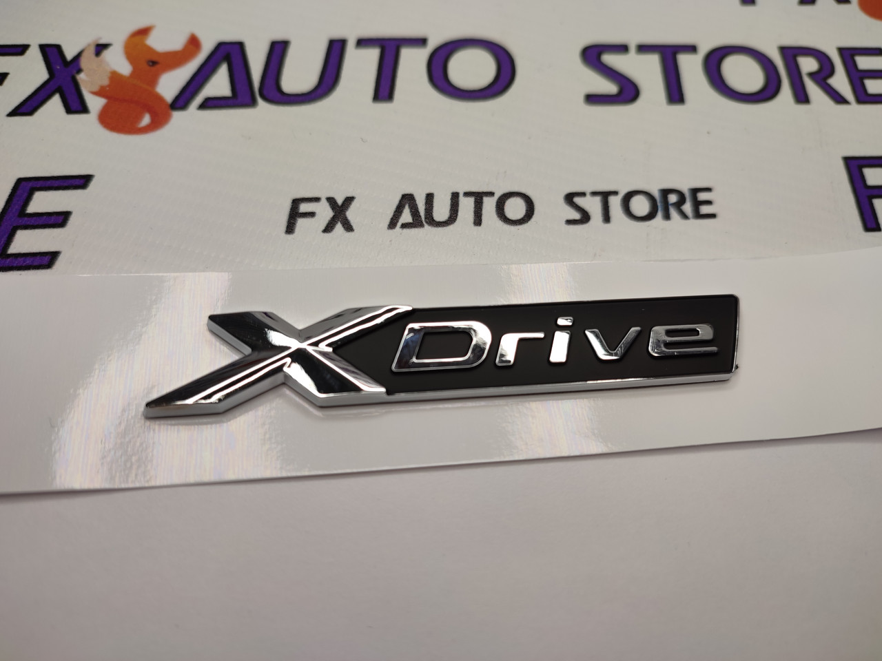 Емблема шильдик логотип X-DRIVE 95 Х 15 мм ХРОМ для BMW X3 X5 X1 X2 X4 X6 X7 X8, фото 1