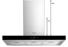 Витяжка 90см нержавіюча сталь/скло чорна Concept opk4590bc