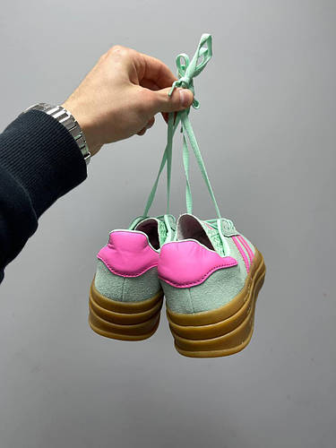 Купить Женские кроссовки Adidas Gazelle Bold Pulse Platform Mint Pink ...