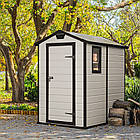 Пластиковий сарай розбірний Keter "MANOR" 4х6 бежевий (17197126), фото 2