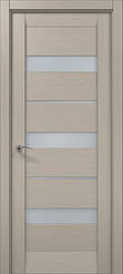 Двері міжкімнатні Папа Карло Millenium ML-22 Дуб кремовий ПП (зі склом сатин)