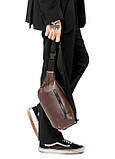 Сумка на пояс бананка Sambag Tirso LCH шоколад, фото 4