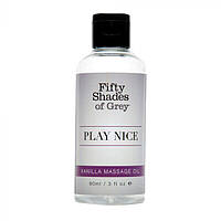 Масло для массажа Fifty Shades of Grey Play Nice Vanilla Massage Oil, 90 мл +Презент