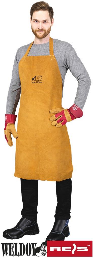 Зварений шкіряний передній фартух WY-FSB Y UNI (60X90), фото 1