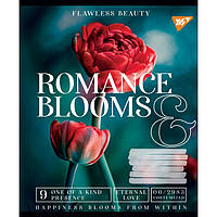 Зошит шкільний Yes 36 аркушів клітинка Romance blooms (15)