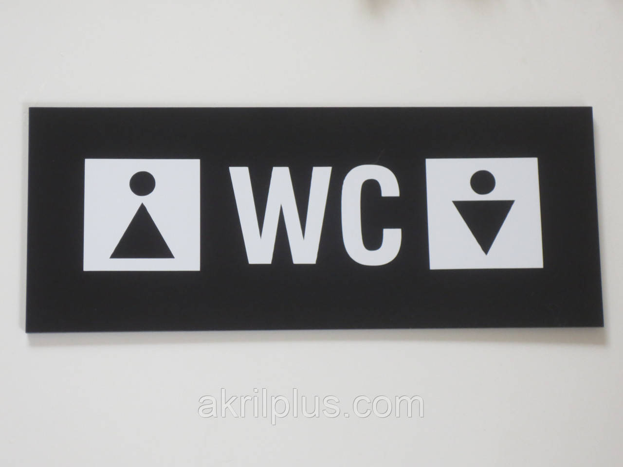 Табличка WC для туалету 250*100 мм