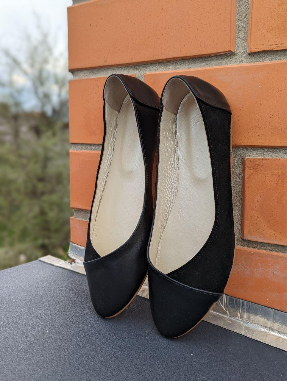 STTOPA Розміри 38,41. Балетки з натуральної шкіри. 166-3641 Чорні, фото 1