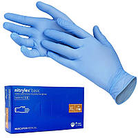 Перчатки нитриловые синие NITRYLEX Basic (3 г) XL 100 шт
