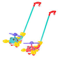 Каталочка Крабик, 2 кольори мікс, на паличці 42см, пак. 21*24*15 см (72 шт./2)