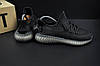 Чоловічі кросівки Adidas Yeezy Boost 350 All Black (Чорний) Адідас Ізі Буст 350 текстиль сітка повсякденні, фото 9