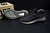 Чоловічі кросівки Adidas Yeezy Boost 350 All Black (Чорний) Адідас Ізі Буст 350 текстиль сітка повсякденні, фото 4