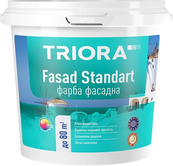 Фарба фасадна 3,5 кг Fasad Standart ТМ TRIORA, фото 1