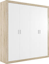 Шафа SZF4D в спальню/вітальню Сара з ДСП Gerbor дуб сонома / нiмфея альба