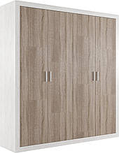 Шафа SZF4D в спальню/вітальню Сара з ДСП Gerbor дуб сонома / нiмфея альба