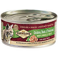 Вологий корм для котів Carnilove Chicken, Duck & Pheasant for Adult Cats з м ясом курки, качки і фазана