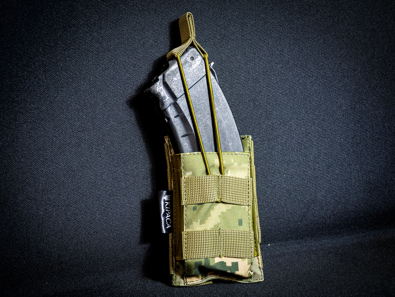 Підсумок під ріжок (магазин) одинарний кордура піксель, фото 1