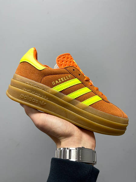 Adidas gazelle red and yellow hotsell