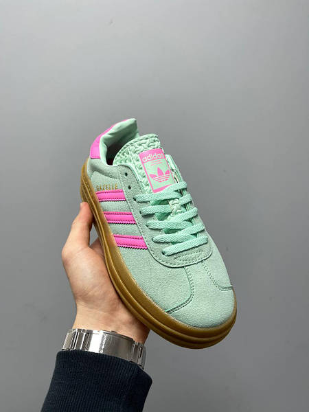Adidas Gazelle Bold Pulse Platform Mint Pink 11801