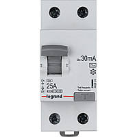 Пристрій захисного відключення (ПЗВ) 2P 25А 30мА тип AC [402024] RX3 Legrand