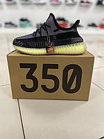 Кроссовки Adidas Yeesy Boost 350 Black / Gray / Lime