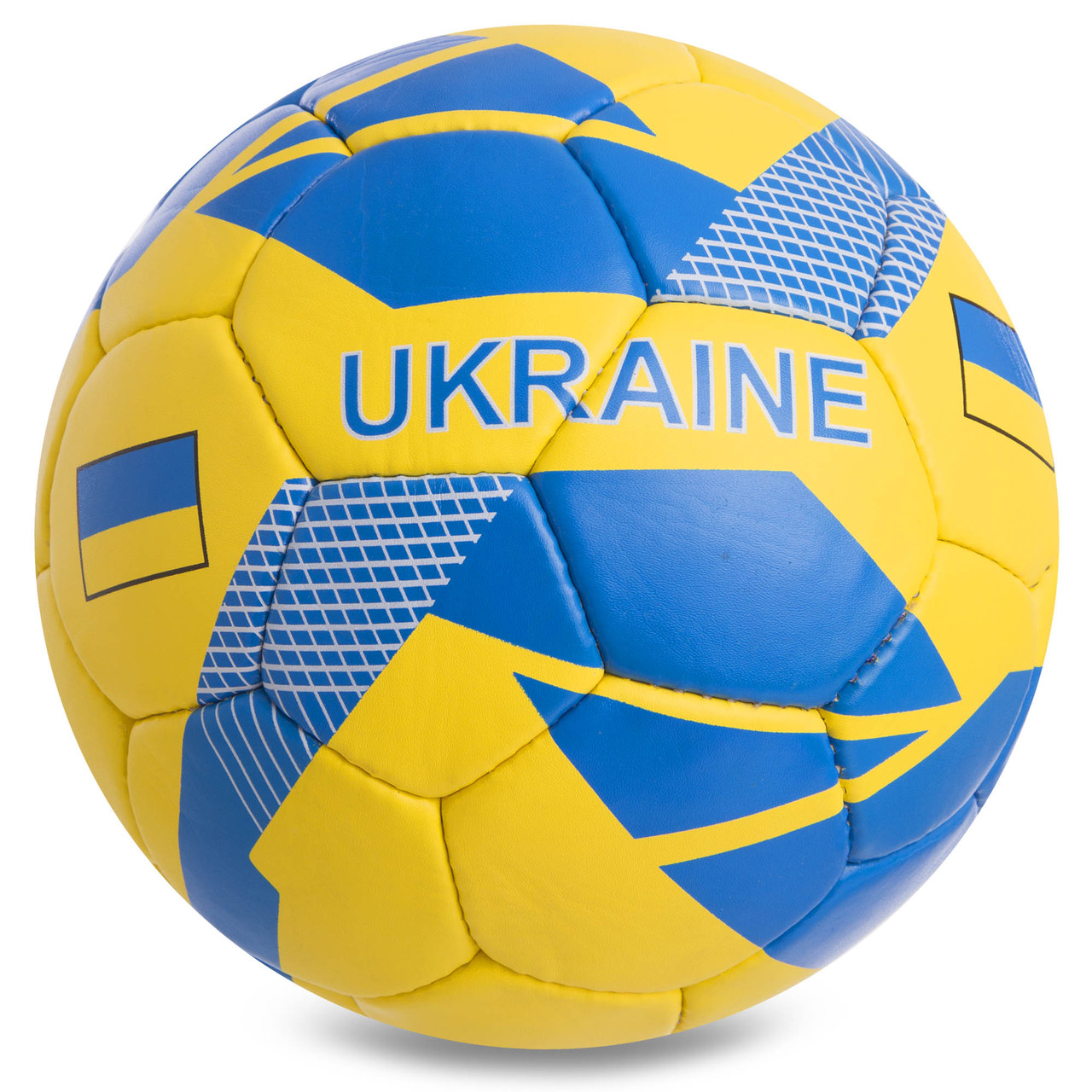 М'яч футбольний УКРАЇНА UKRAINE розмір 5 пошитий вручну FB-0745
